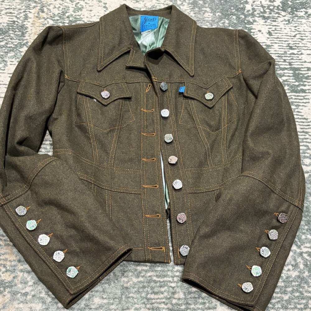 "Jeans de Christian Lacroix" vintage wool western jacket Size 8